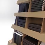 Stand modular din carton pentru carti - Natur - Image 7