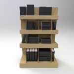 Stand modular din carton pentru carti - Natur - Image 6