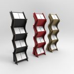 Suport din carton pentru brosuri, cataloage A3 ZigZag - Natur