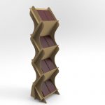 Suport din carton pentru brosuri, cataloage A3 ZigZag - Natur - Image 4