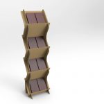 Suport din carton pentru brosuri, cataloage A3 ZigZag - Natur - Image 5