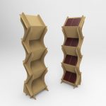 Suport din carton pentru brosuri, cataloage A3 ZigZag - Natur - Image 3