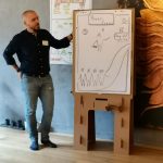 Flipchart ecologic din carton - dublă față - 70 x 100 cm - Image 2