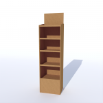 Display raft din carton Border - Natur